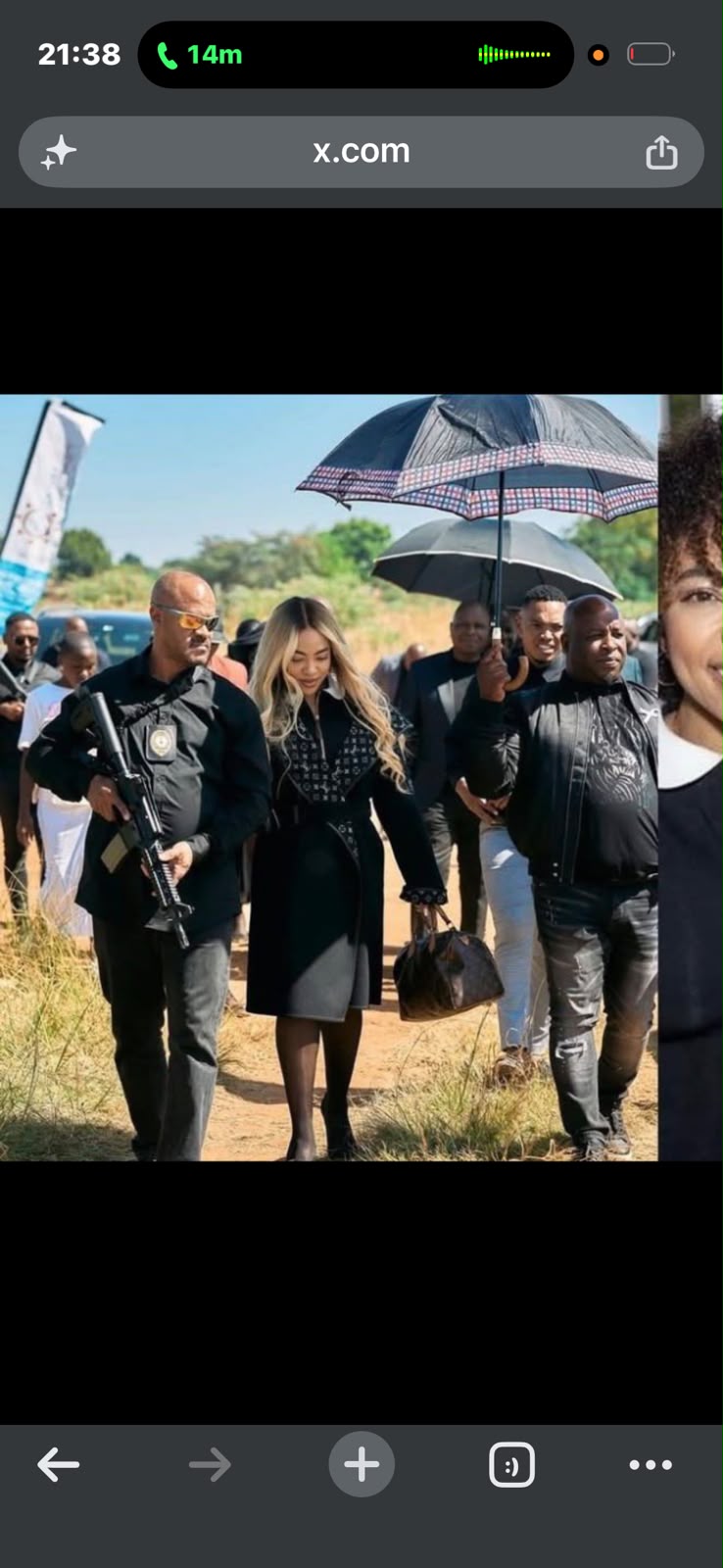 Julia at a community visit